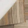 Tapis en jute naturel et coton naturel et teinté Ethnique