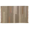 Tapis en jute naturel et coton naturel et teinté Ethnique