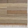 Tapis en jute naturel et coton naturel et teinté Ethnique