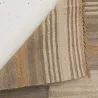 Tapis en jute naturel et coton naturel et teinté Ethnique