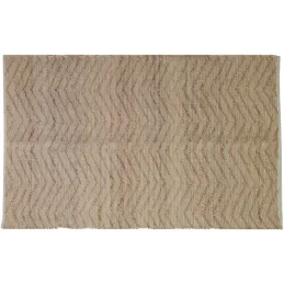 Tapis en jute et coton naturels Zig-zag