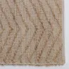 Tapis en jute et coton naturels Zig-zag