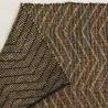Tapis en jute et coton naturels Zig-zag