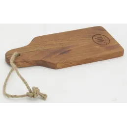 Mini planches à découper rectangle en acacia huilé (Lot de 6)