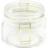 Set de 2 bocaux en verre couvercle céramique