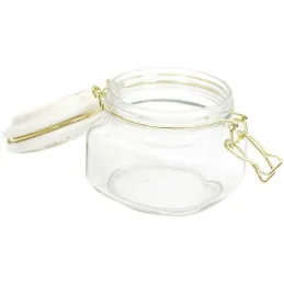 Set de 2 bocaux en verre couvercle céramique