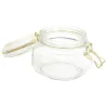 Set de 2 bocaux en verre couvercle céramique