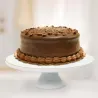 Support à gateau en porcelaine liseré doré
