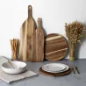 Dessous d'assiette en acacia 32 cm
