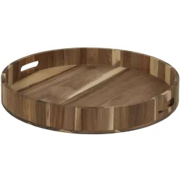 Plateau rond en acacia 40 cm