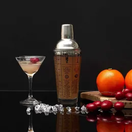 Shaker en verre 45 cl avec recettes Lounge