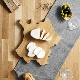 Planche à fromages en bambou forme France