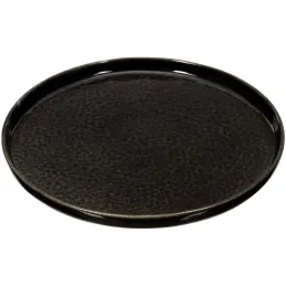 Assiette en grès noir Tokyo (Lot de 6)
