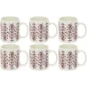 Mug en porcelaine Cottage 35 cl (Lot de 6)