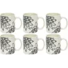 Mug en porcelaine Cottage 35 cl (Lot de 6)