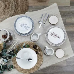 Mug en porcelaine Cottage 35 cl (Lot de 6)