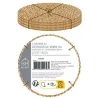 Set de 4 dessous de verre en jute 10 cm