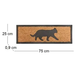Tapis paillasson en coco 75 x 25 cm