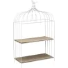 Etagère décorative cage à oiseau en métal 31 x 15 x 51 cm