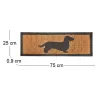 Tapis paillasson en coco 75 x 25 cm