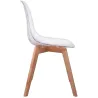 Chaise scandinave en plastique transparent (Lot de 2)