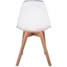 Chaise scandinave en plastique transparent (Lot de 2)