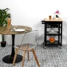 Chaise scandinave en plastique transparent (Lot de 2)