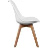 Chaise scandinave avec assise rembourrée (Lot de 2)