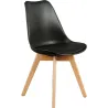 Chaise scandinave avec assise rembourrée (Lot de 2)