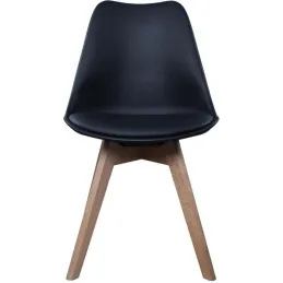 Chaise scandinave avec assise rembourrée (Lot de 2)
