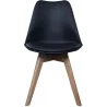 Chaise scandinave avec assise rembourrée (Lot de 2)
