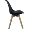 Chaise scandinave avec assise rembourrée (Lot de 2)