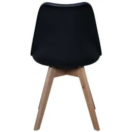 Chaise scandinave avec assise rembourrée (Lot de 2)