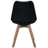 Chaise scandinave avec assise rembourrée (Lot de 2)