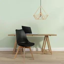 Chaise scandinave avec assise rembourrée (Lot de 2)