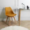 Chaise scandinave avec assise rembourrée (Lot de 2)