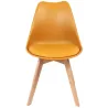 Chaise scandinave avec assise rembourrée (Lot de 2)