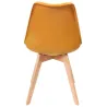 Chaise scandinave avec assise rembourrée (Lot de 2)