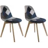 Chaise scandinave Patchwork (Lot de 2)