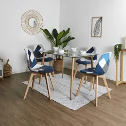 Chaise scandinave Patchwork (Lot de 2)