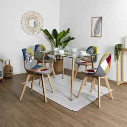 Chaise scandinave Patchwork (Lot de 2)