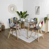 Chaise scandinave Patchwork (Lot de 2)