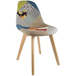 Chaise scandinave Patchwork (Lot de 2)