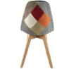 Chaise scandinave Patchwork (Lot de 2)
