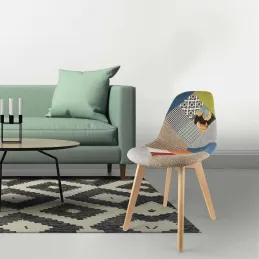 Chaise scandinave Patchwork (Lot de 2)