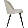 Chaise en velours avec pieds en acier Velvet