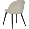 Chaise en velours avec pieds en acier Velvet
