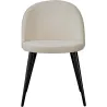 Chaise en velours avec pieds en acier Velvet