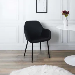 Fauteuil en velours cotelé Giulia (Lot de 2)