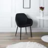Fauteuil en velours cotelé Giulia (Lot de 2)